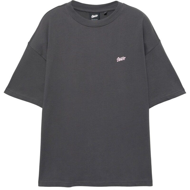 Pull&Bear Tričko sivá / svetloružová 67620303