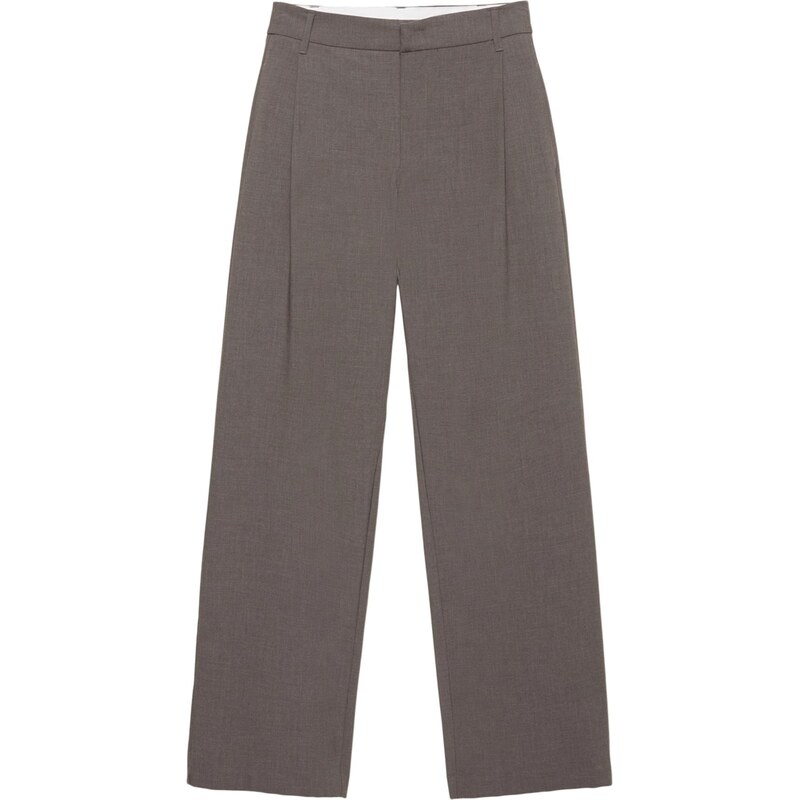 Pull&Bear Plisované nohavice tmavošedá 67620320