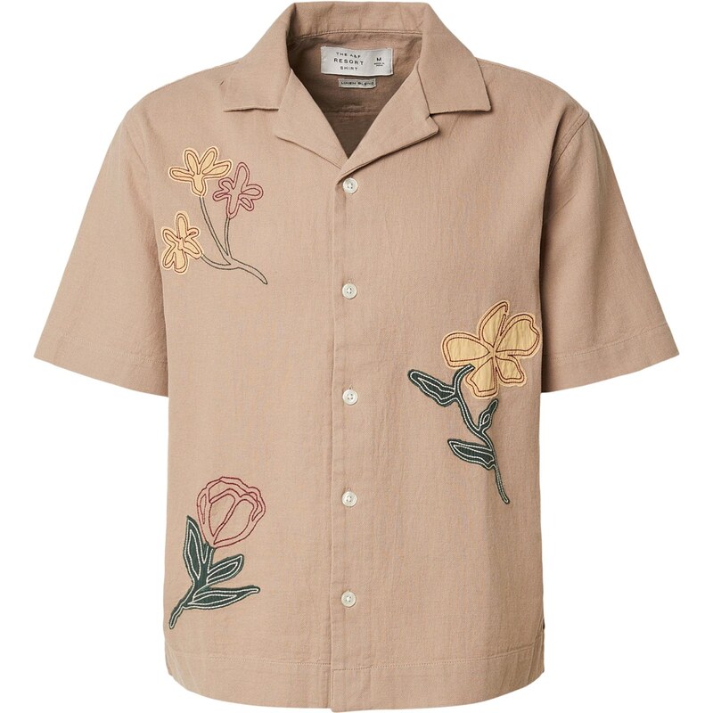 Abercrombie & Fitch Košeľa svetlohnedá / žltá / zelená / červená 67620337