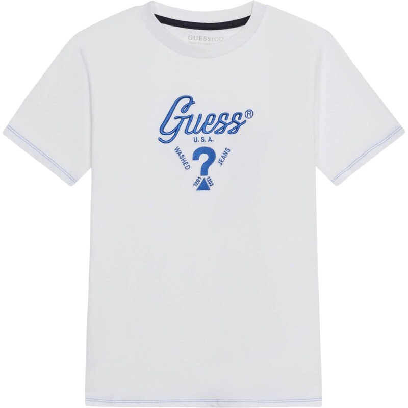 GUESS Tričko modrá / biela 67620381