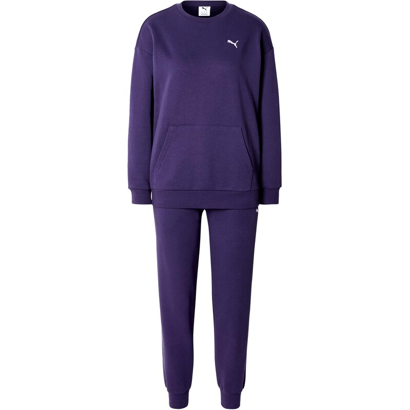 PUMA Športový úbor černicová / biela 67620412