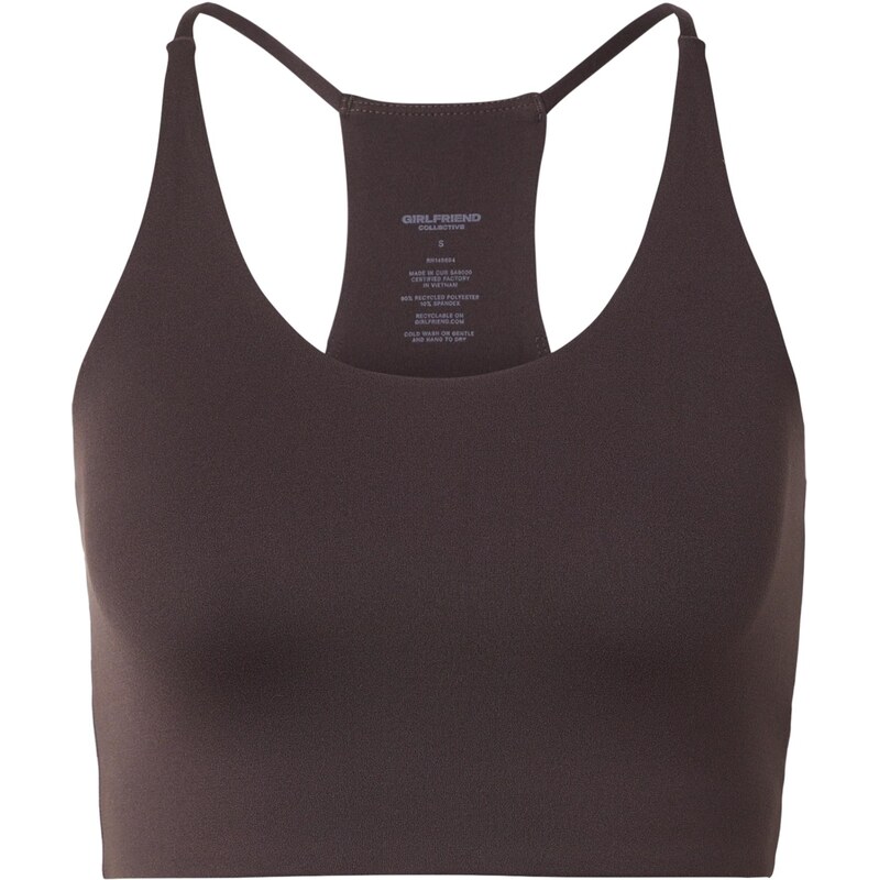 Girlfriend Collective Športová podprsenka Cleo hnedá 67632723