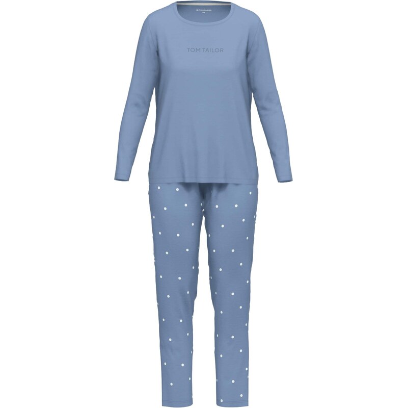TOM TAILOR Pyžamo svetlomodrá / biela 67620417