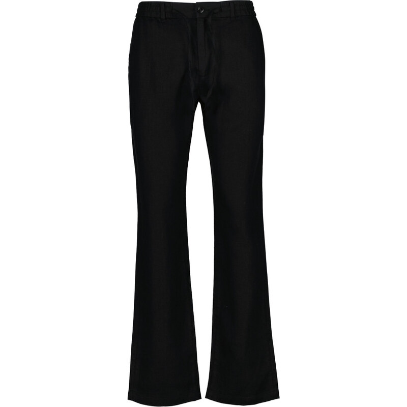 NOHAVICE GANT REG LINEN DS PANTS BLACK 67611821