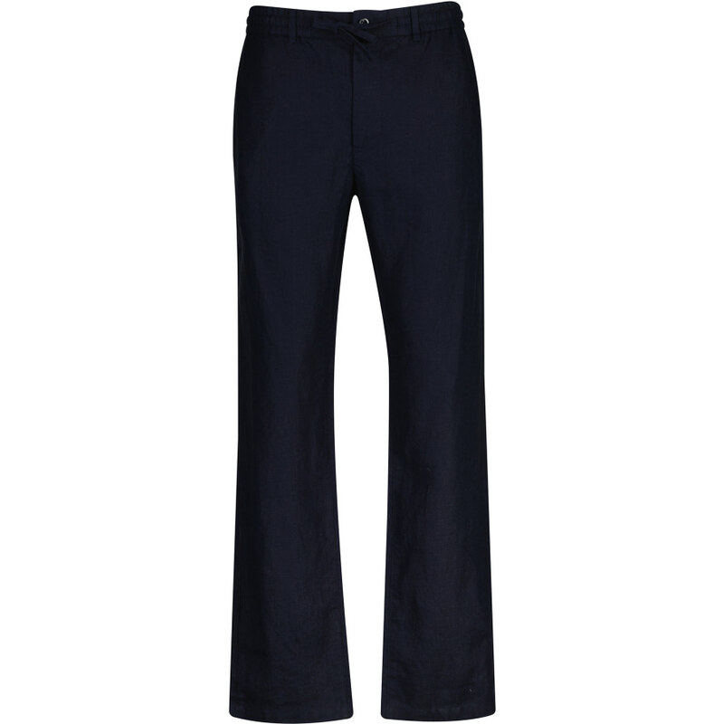 NOHAVICE GANT REG LINEN DS PANTS EVENING BLUE 67611822