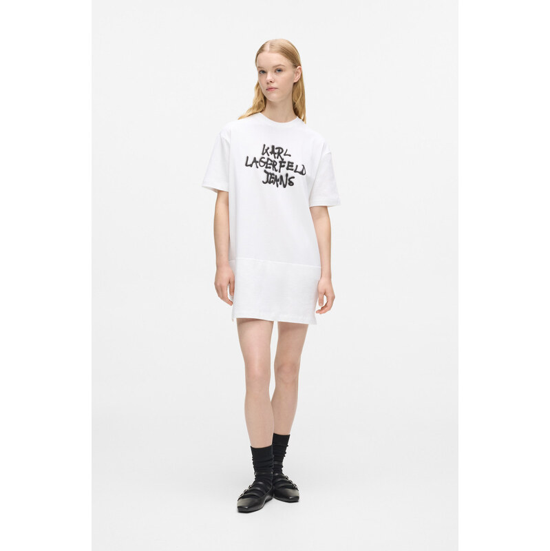 ŠATY KARL LAGERFELD JEANS KLJ GRAFFITI TEE DRESS 67611884
