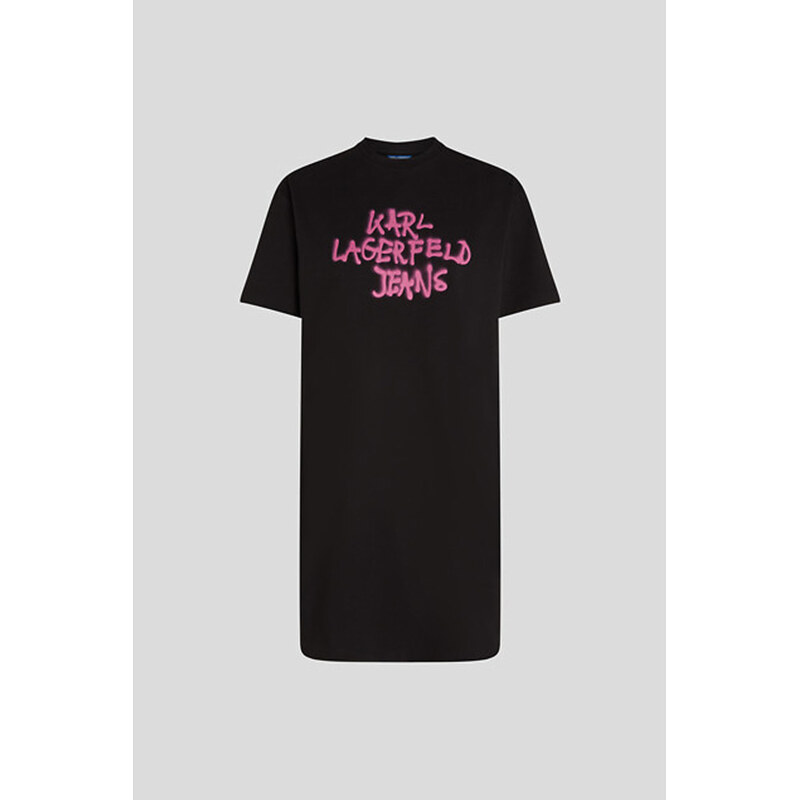 ŠATY KARL LAGERFELD JEANS KLJ GRAFFITI TEE DRESS 67611883
