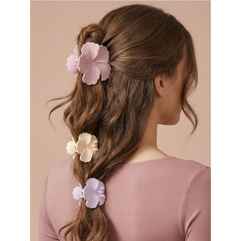 Sinsay - Súprava 3 štipcov do vlasov - viacfarebná 67612346