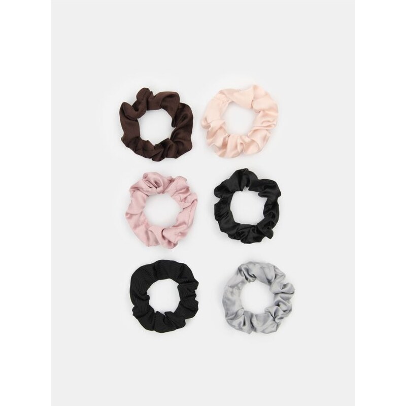 Sinsay - Sada scrunchie gumičiek do vlasov 6 kusov - viacfarebná 67619210