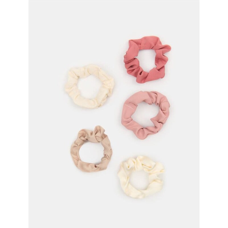 Sinsay - Sada scrunchie gumičiek do vlasov 5 kusov - viacfarebná 67619211