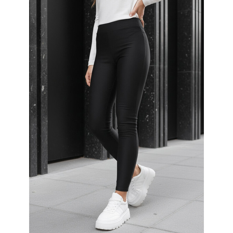 Čierne dámske legíny Dstreet 66091684