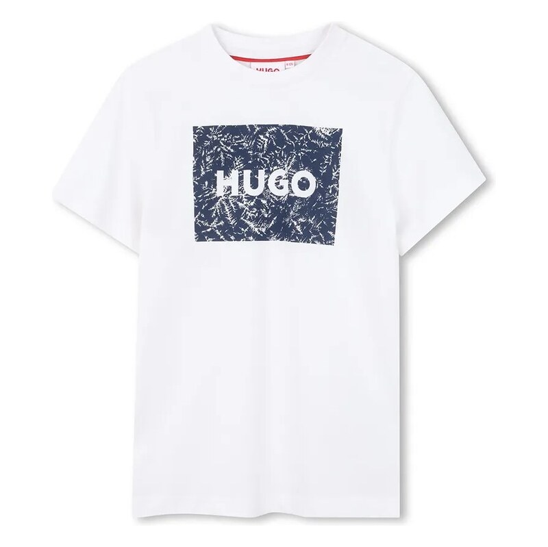 Detské bavlnené tričko HUGO 67614870