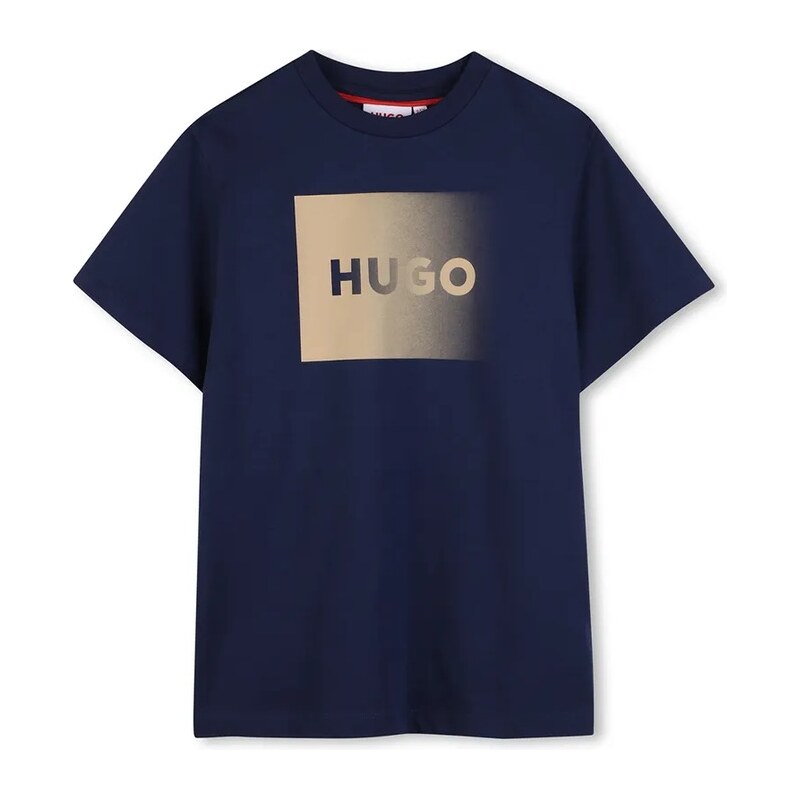 Detské bavlnené tričko HUGO 67614892