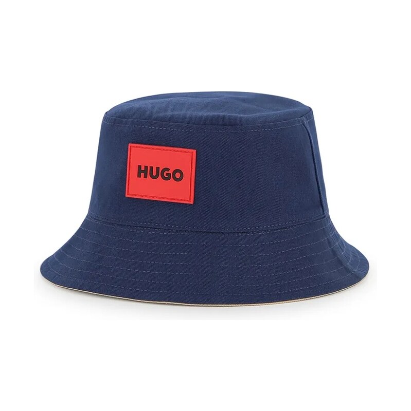 Bavlnená obojstranná detská čiapka HUGO 67615089