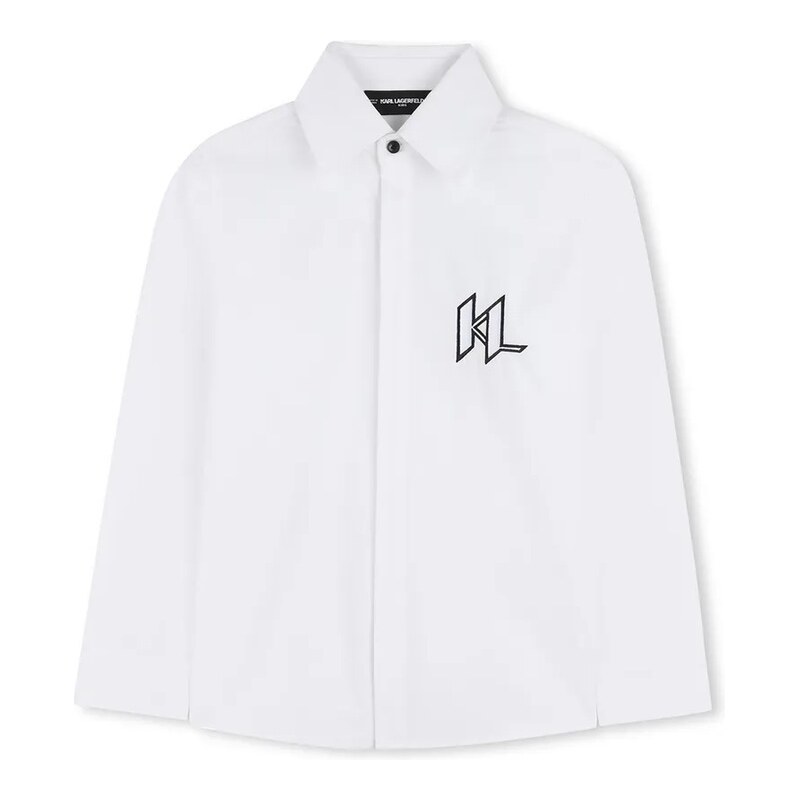 Detská bavlnená košeľa Karl Lagerfeld 67615137
