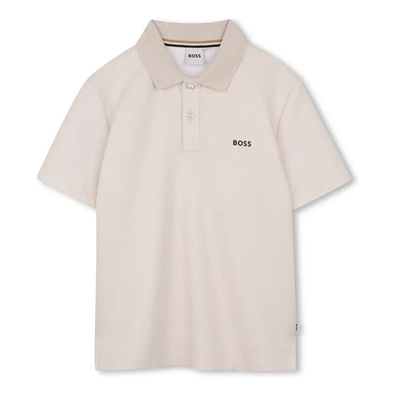 Detská bavlnená polokošeľa BOSS 67615212