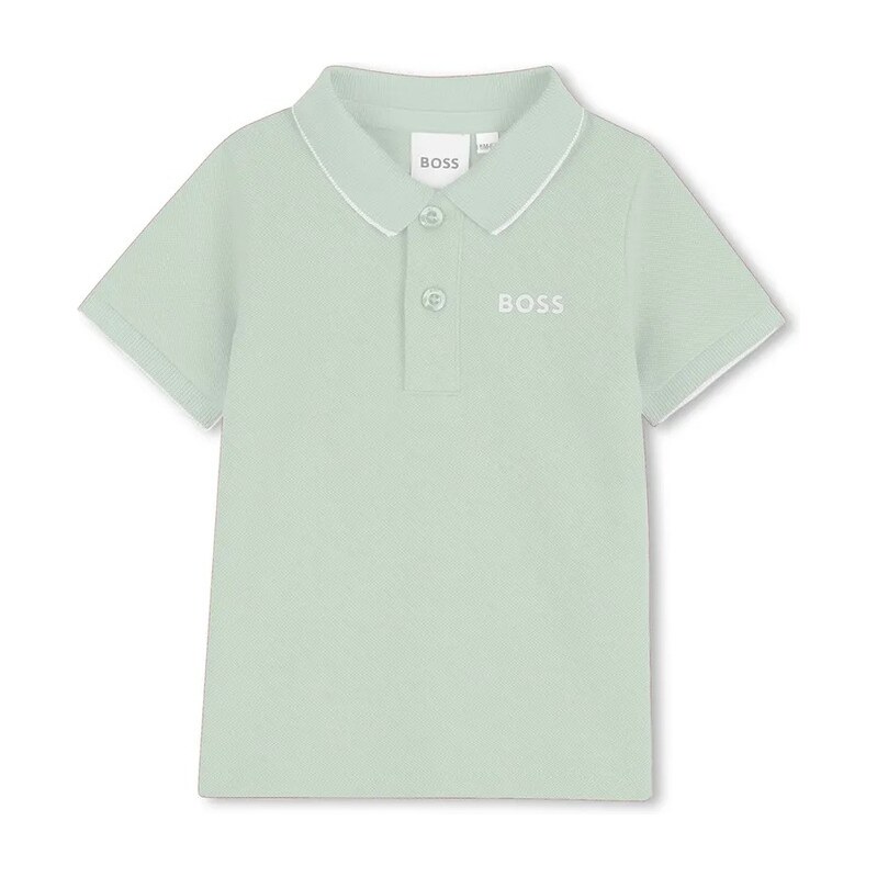 Detská bavlnená polokošeľa BOSS 67615202