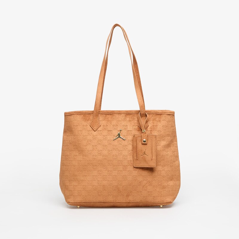 Taška Jordan Jam Suede Monogram Tote Cognac Universal 67615273