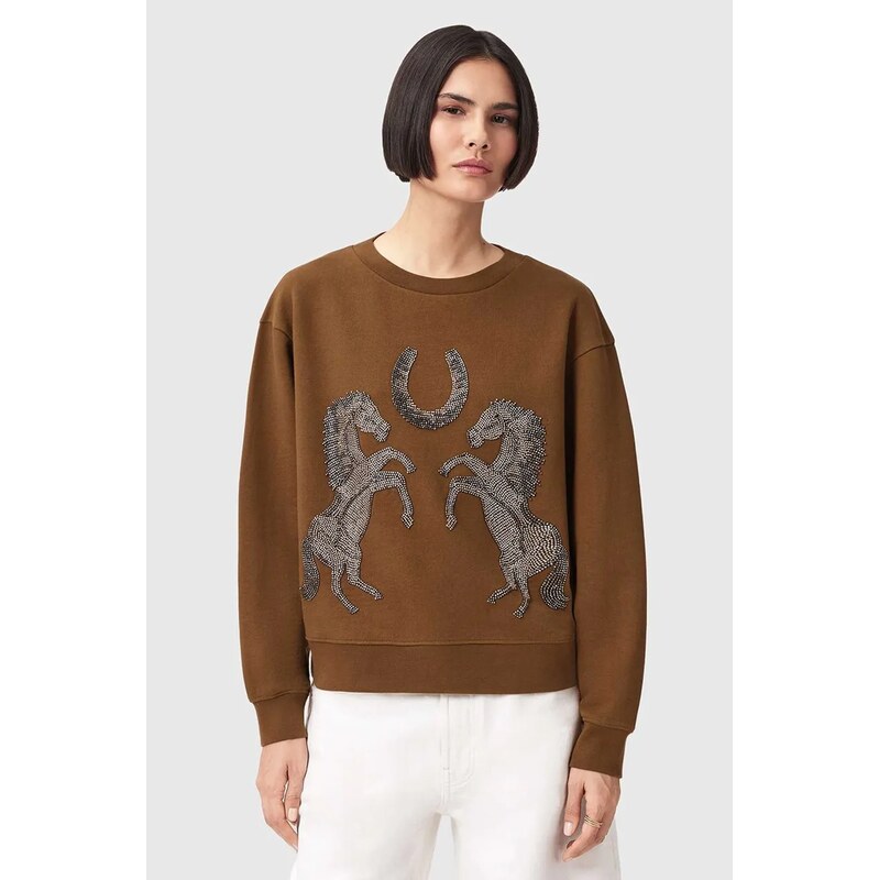 Bavlnená mikina AllSaints LUCK 67620781