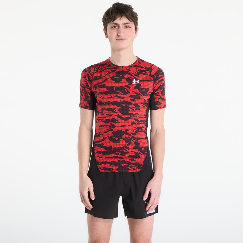 Tričko Under Armour HG Printed SS Tee Black S 67623949