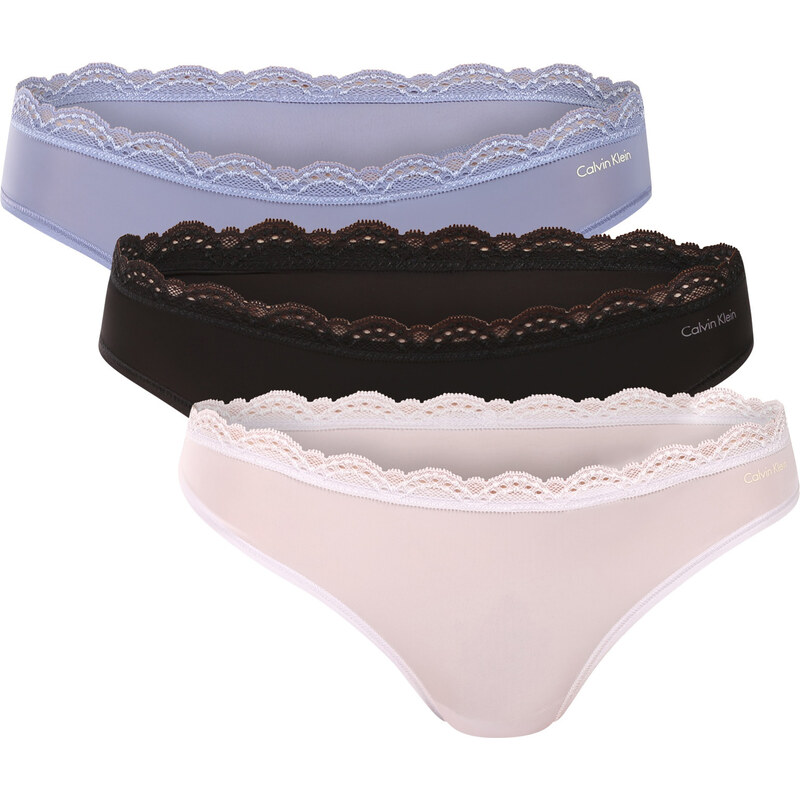 3PACK dámske tangá Calvin Klein viacfarebné (QD5300-3FD) 67622951