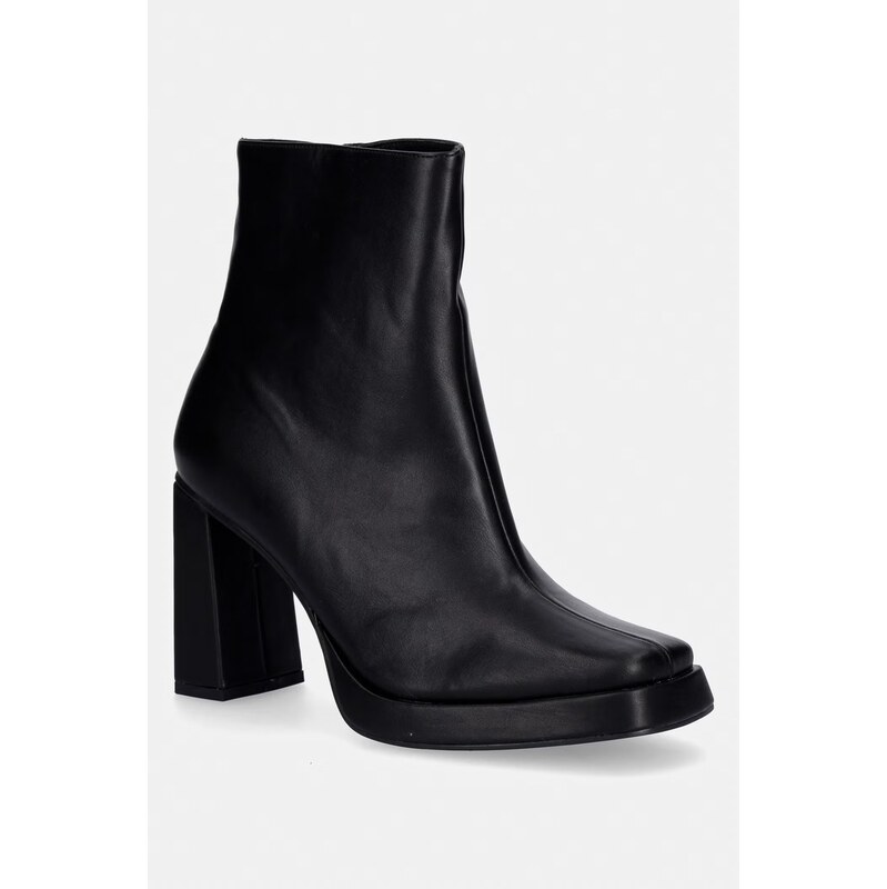 Členkové topánky Koi Footwear Halla Black Heeled Boots 67629580