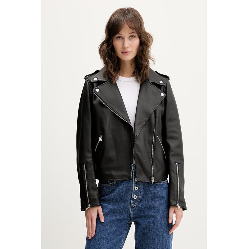 Kožená bunda HUGO Lujana 67629539