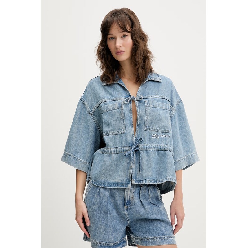 Rifľová košeľa Karl Lagerfeld Jeans 67629494