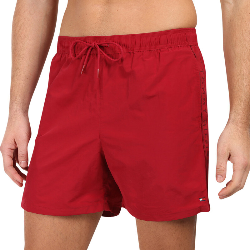E-shop Pánske plavky Tommy Hilfiger červené (UM0UM03730 XKC)