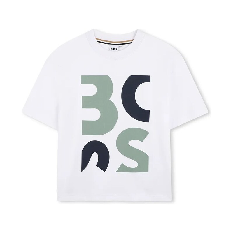 Detské bavlnené tričko BOSS 67623576