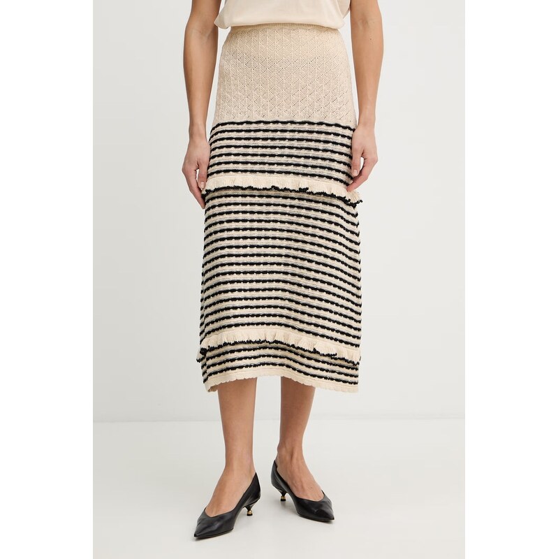Sukňa s prímesou ľanu Twinset 67629669