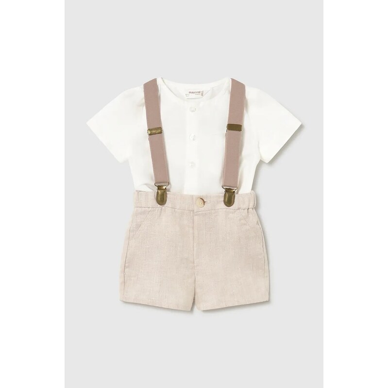 Sada pre bábätká s prímesou ľanu Mayoral Newborn 67623574