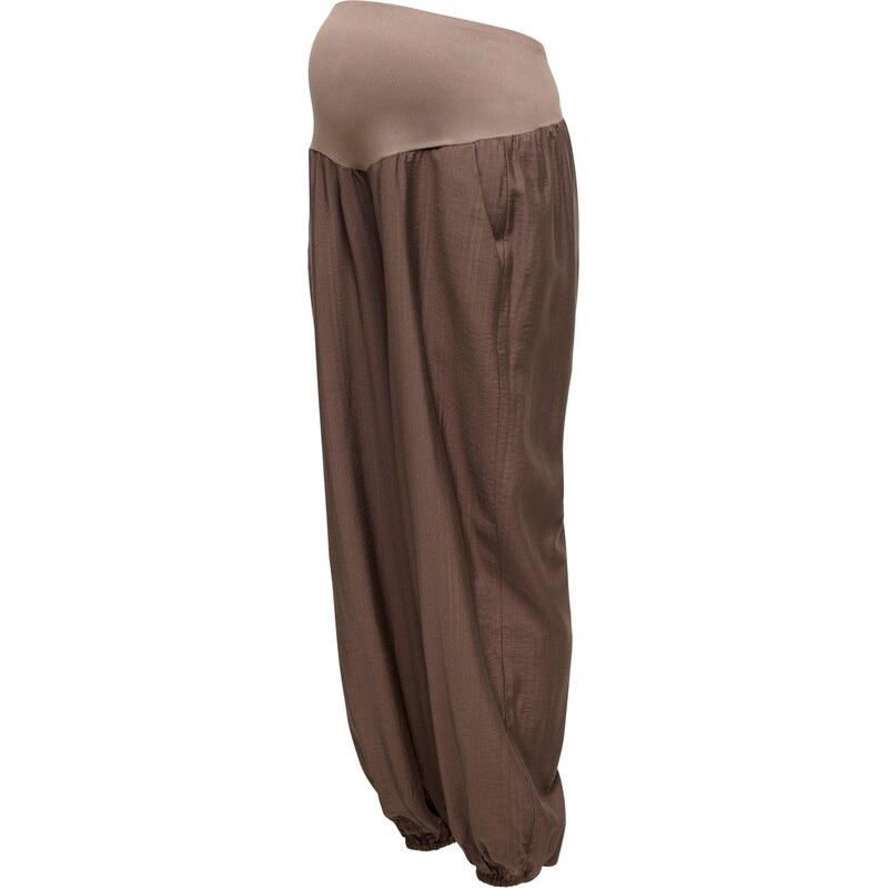 Only Maternity Háremové nohavice OLMCamillie čokoládová 67563249