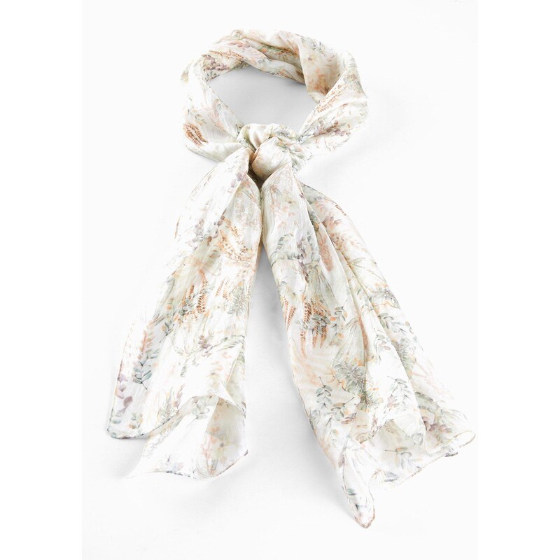 bonprix Hodvábny šál, farba béžová 48558108