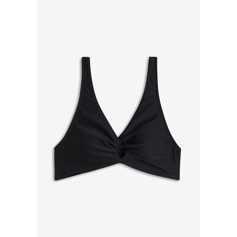 bonprix Bikinová podprsenka s pretočeným detailom, farba čierna 62470447