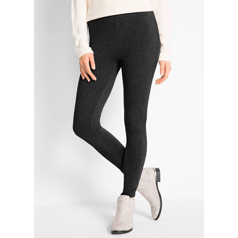 bonprix Termo legíny s pohodlným pásom, farba čierna 45716081