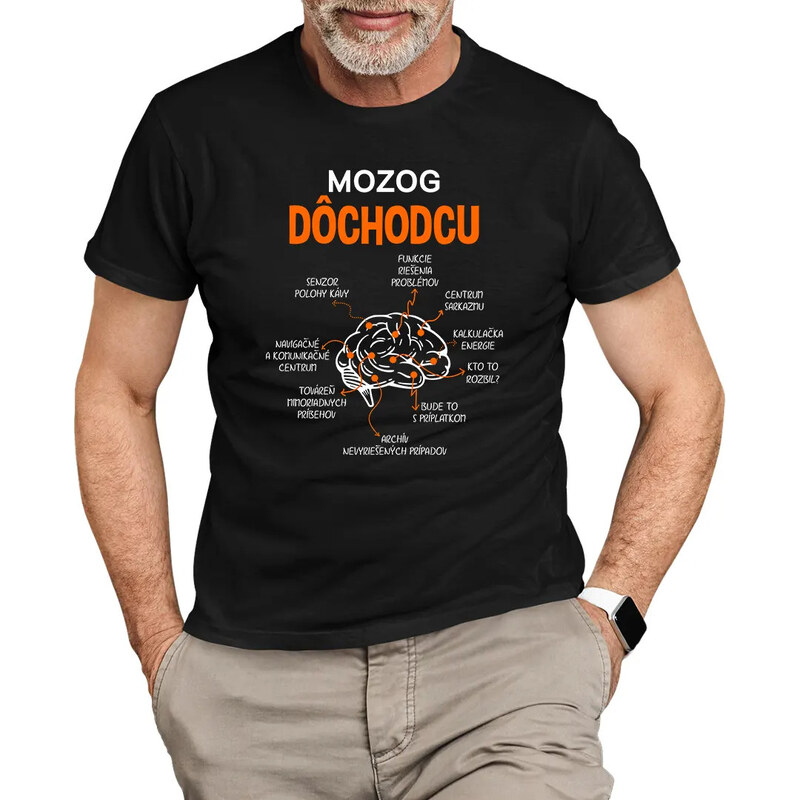 E-shop Garibald Mozog dôchodcu - pánske tričko s potlačou