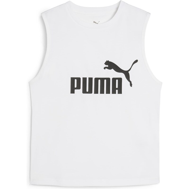 PUMA Športový top Ess No. 1 čierna / biela 67631235