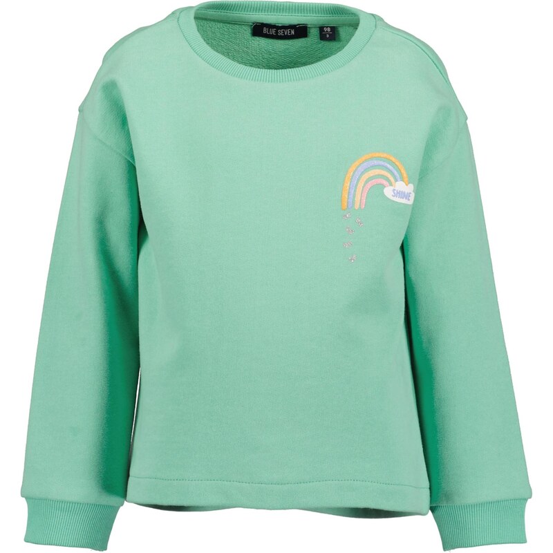 BLUE SEVEN Mikina pastelovo zelená / oranžová / ružová / biela 67631338