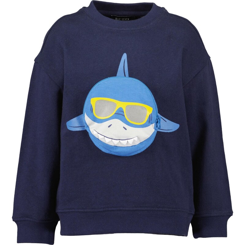 BLUE SEVEN Mikina námornícka modrá / svetlomodrá / biela 67631354