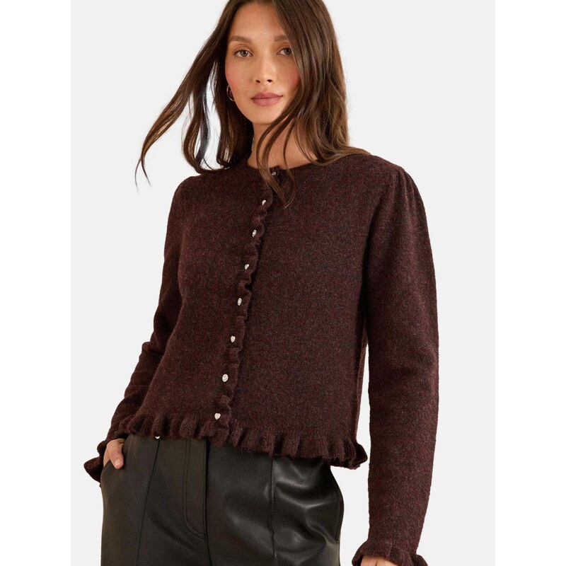 love & roses Kardigán čokoládová 67631556