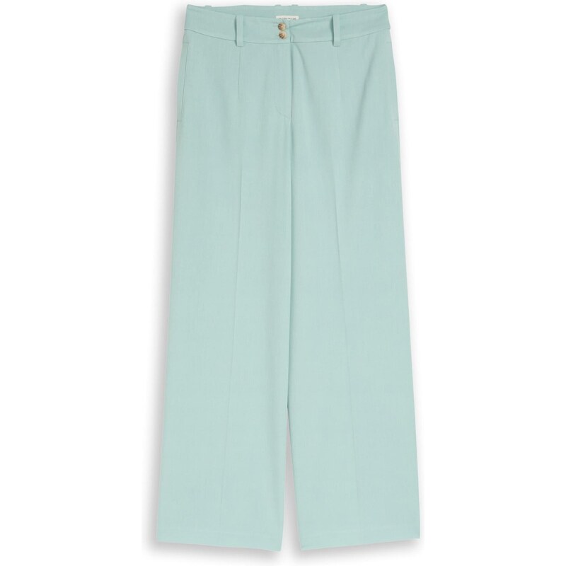 TOM TAILOR Nohavice s pukmi Lea tyrkysová 67631559