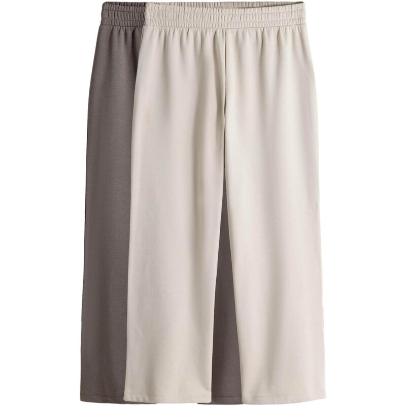 The Set Nohavice krémová / hnedá melírovaná 67631664