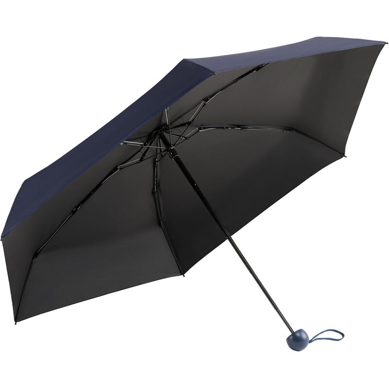 Skladací mini cestovný dáždnik tmavomodrý Peterson 67628885