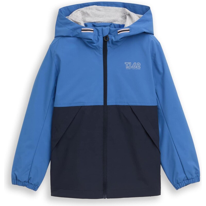 TOM TAILOR Prechodná bunda námornícka modrá / kráľovská modrá / biela 67631724