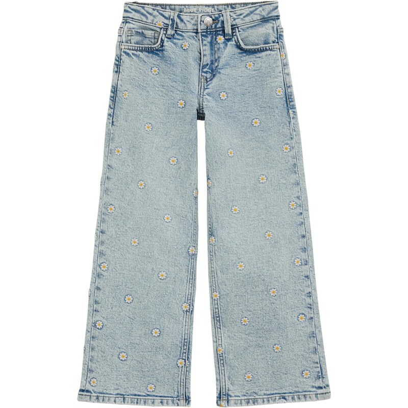 WE Fashion Džínsy svetlomodrá / žltá / biela 67631733