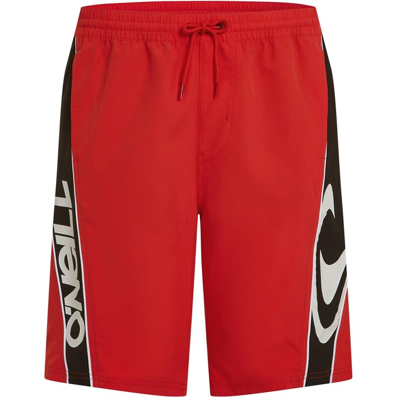 ONEILL Plavecké šortky 90S 21 červená / čierna / biela 67631827