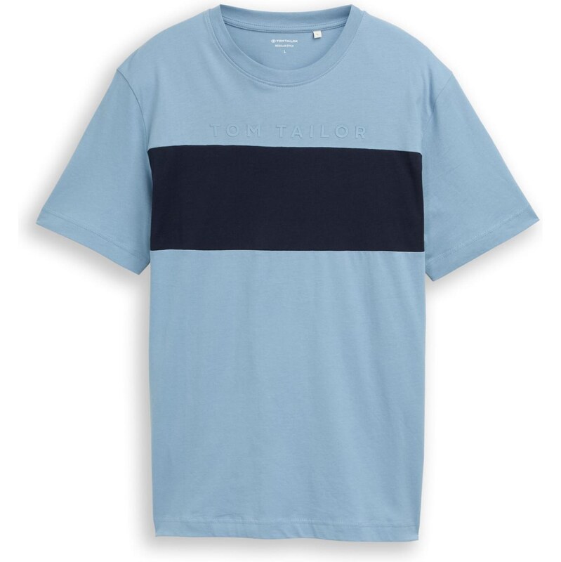 TOM TAILOR Tričko námornícka modrá / svetlomodrá 67631831