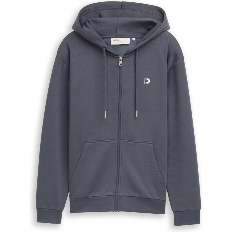 TOM TAILOR DENIM Tepláková bunda čadičová 67631843