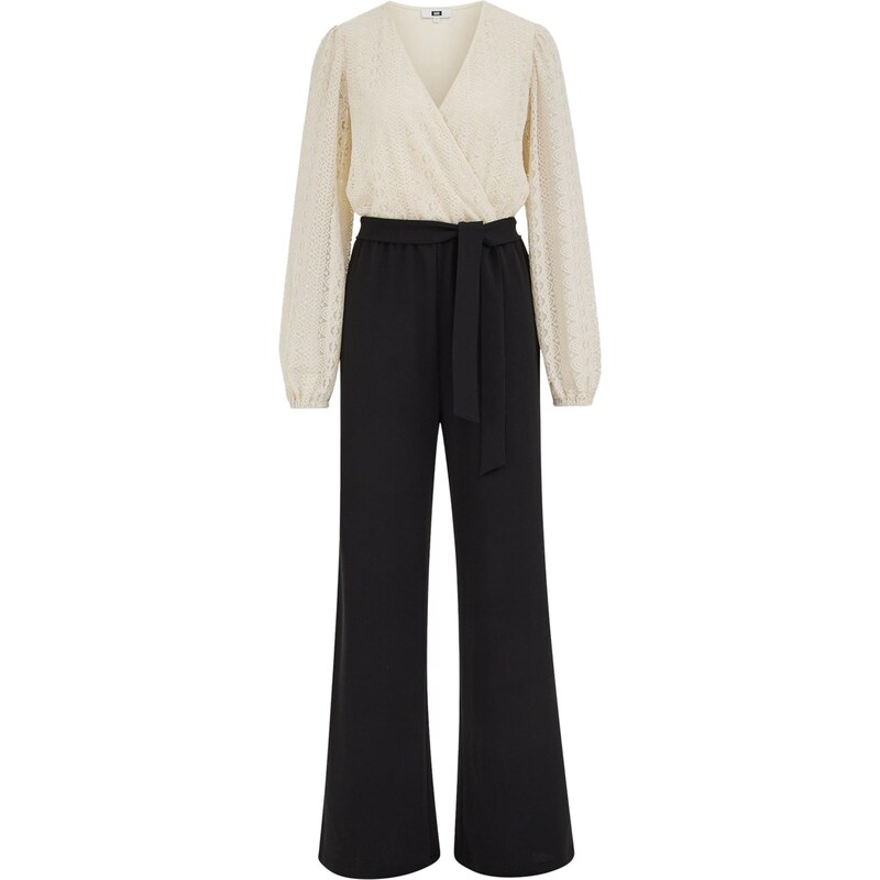 WE Fashion Overal béžová / čierna 67631916